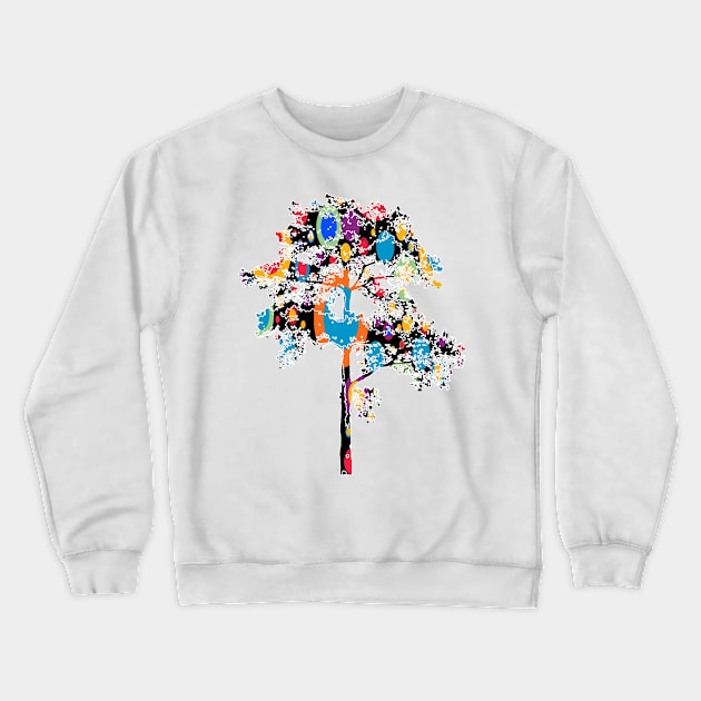 Cool tree design Crewneck Sweatshirt by Lin Watchorn 